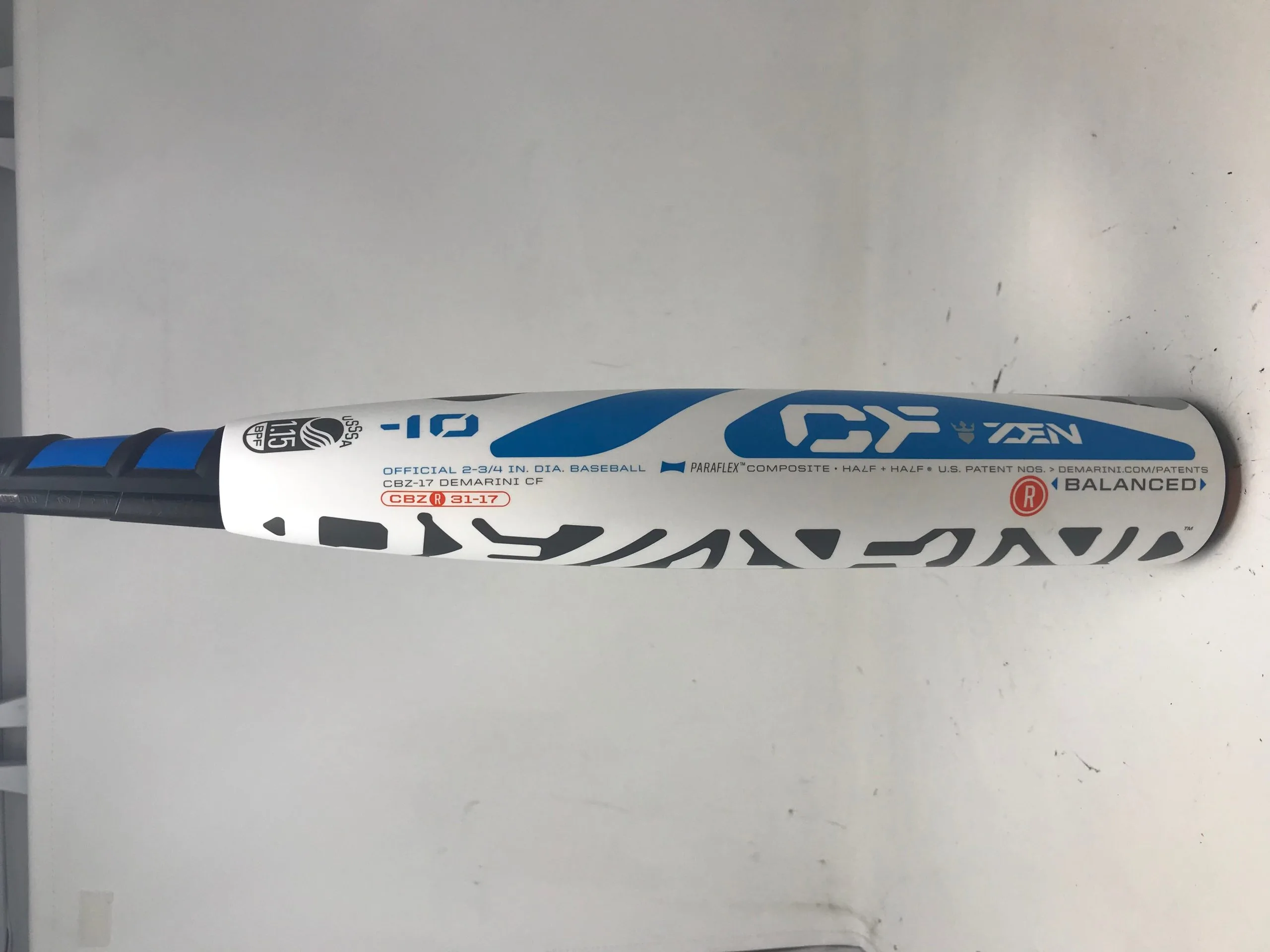 Used RETOOLED! DeMarini Zen Zero White CBZR-17 31/21 Senior Baseball Bat 2 3/4" 3 Used RETOOLED! DeMarini Zen Zero White CBZR-17 31/21 Senior Baseball Bat 2 3/4"