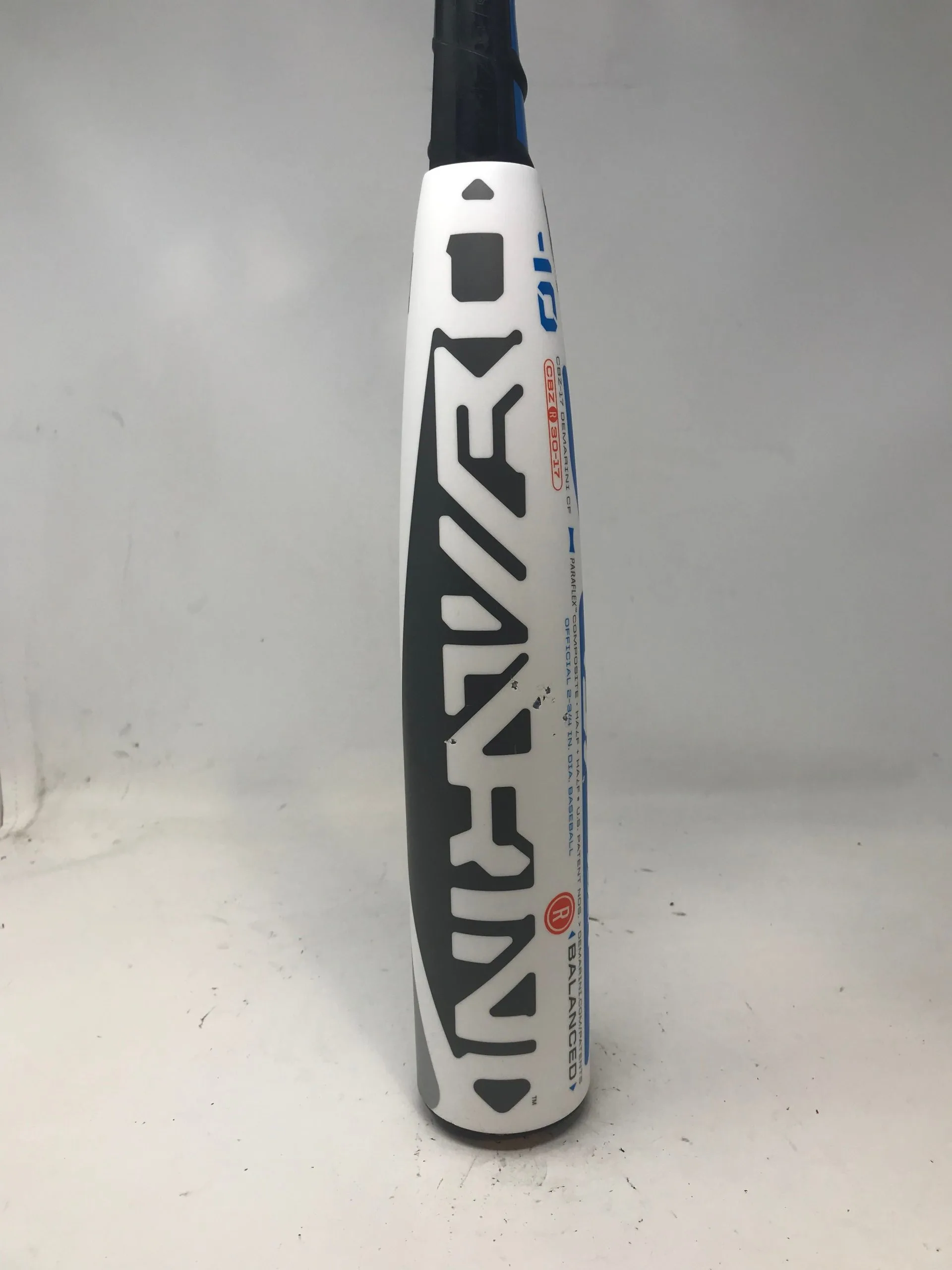 Used RETOOLED DeMarini Zen Zero White CBZR-17 30/20 Senior Baseball Bat 2 3/4 5 Used RETOOLED DeMarini Zen Zero White CBZR-17 30/20 Senior Baseball Bat 2 3/4 - Image 3