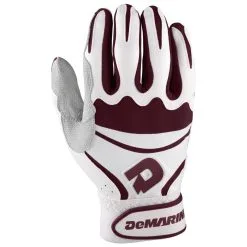 New DeMarini Insane Batting Gloves Maroon/White Men's Adult XX-Large