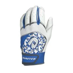 New DeMarini Shatter Batting Gloves Royal/White Adult Medium