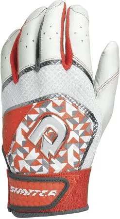 New DeMarini Shatter Batting Gloves Dark Orange/White Adult XX-Large