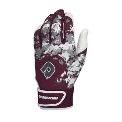 New DeMarini Men's Digi Camo II Batting Gloves Maroon/White XX-Large