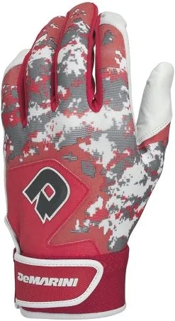 New Other DeMarini Digi Camo II Youth Batting Gloves Red/Camo Small