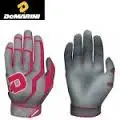 New DeMarini WTA6350SC Adult Batting Glove Large Gray Red