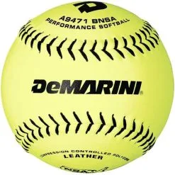 DeMarini NSA 12 Inch Leather 44/400 Slowpitch Ball - One Dozen: WTA947