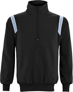 DEMARINI New Adams Jacket Umpire Baseball/Softball Sports Pullover LS Men Large Blk/Bl