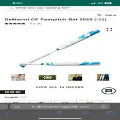 DeMarini CF Fast Pitch Bat 2023 (-11)