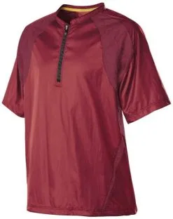 New Demarini Mns Unhinge-D Short Sleeve Batting Practice Jacket Red/Black Large